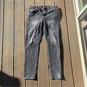 American Eagle Men’s Black/Grey Jeans